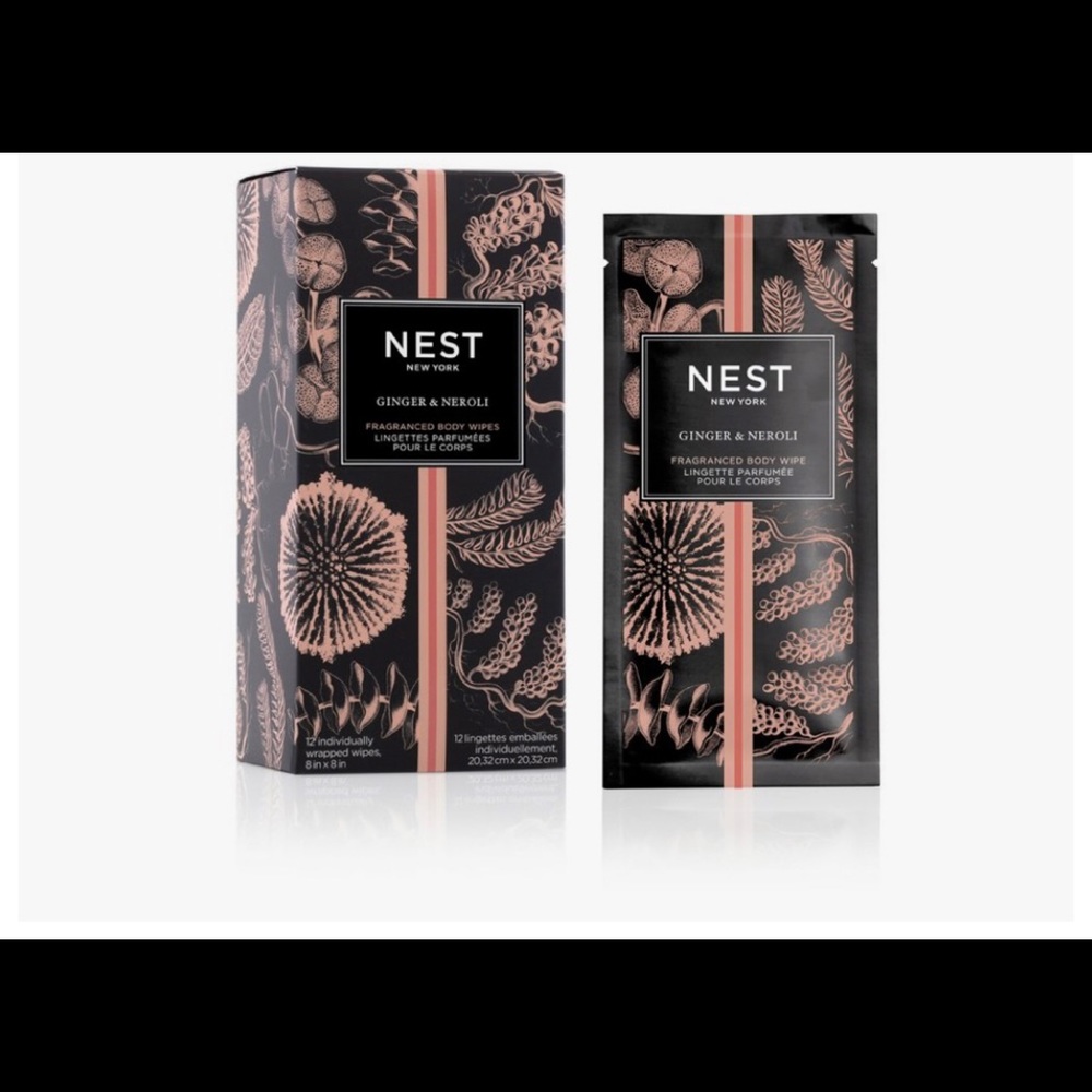🎉HP🎊 Nest “Ginger & Neroli Body Wipes” Individual On The Go Travel Fresh… - Picture 10 of 15